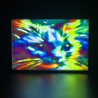 Kit Papan Lampu LED Lithophane CMYK untuk Bambu Lab, Model Foto Lithophane DIY untuk Printer 3D Bambu P1 X1 A1 A1 Mini