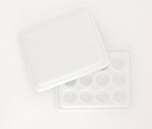 <span class=keywords><strong>Palette</strong></span> de peinture en céramique rectangulaire blanche, 12 compartiments, mini <span class=keywords><strong>palette</strong></span> de mélange en <span class=keywords><strong>porcelaine</strong></span> avec couvercle pour <span class=keywords><strong>aquarelle</strong></span> et gouache - Product Image 5