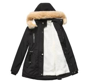 <span class=keywords><strong>Manteau</strong></span> épais mi-long à capuche pour femme, coupe ajustée, taille cintrée, 5 couleurs, tailles S-4XL, nouvelle collection automne/hiver 2026 - Product Image 3