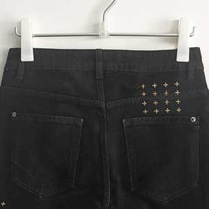 Jeans Dritti di Alta Qualità Street Boy Lavati Bianchi Strappati Ksu Jeans Vendita all'Ingrosso Jeans da Uomo - Product Image 2