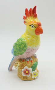 Figura de Loro de Cerámica Realista, Estatua de Cacatúa, Adorno de Pájaro Tropical de Porcelana, Decoración para Hogar y Jardín, Regalo - Product Image 5