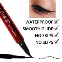 Eyeliner liquide hypoallergénique et imperméable pour une application précise, résistant aux bavures et à l'eau, emballage en boîte carton OEM