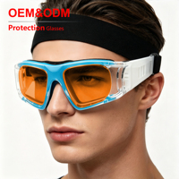 Lentes 100% Anti Luz Azul Resistentes a Impactos, Marco de TPE Envolvente, Hebilla Giratoria Desmontable, Compatible con Miopía, Unisex, para Baloncesto y Deportes