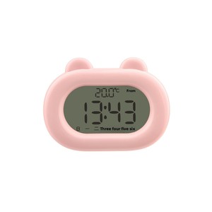Sveglia per Bambini con Luce Notturna e Timer, Dispositivo Elettronico Kawaii con Funzione Snooze, Potente Sveglia Intelligente a Batteria in ABS per Bambini e Studenti - Product Image 5