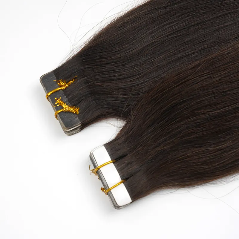 Натуральные длинные прямые человеческие волосы с двойной вытяжкой