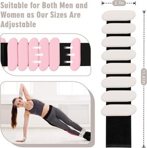 Pesas de Silicona Impermeables <span class=keywords><strong>para</strong></span> Muñecas y Tobillos, Bandas Ajustables con Peso <span class=keywords><strong>para</strong></span> Fitness, Running, Yoga, Pilates y Entrenamiento de Fuerza - Product Image 3