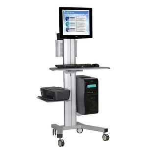 Chăm Sóc Y Tế Phường quản lý thép máy tính di động giỏ hàng với đứng và máy tính xách tay lưu trữ Bàn - Product Image 6