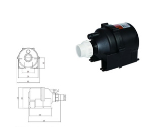 Souffleur d'air électrique en aluminium de qualité professionnelle portable 1HP 0,75KW avec un débit d'air jusqu'à 500CFM pour spas, baignoires et bains à remous - Product Image 3