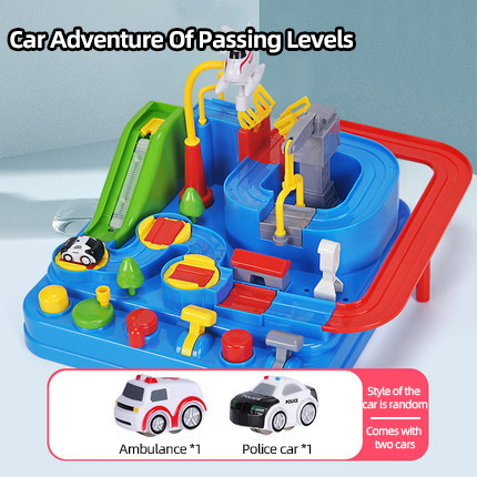 688-3-Taglia Plus - rosso e blu - 2 auto - Scatola colorata