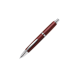 Pluma estilográfica retráctil FC-25SK con punta de oro de 18 quilates, madera impregnada, dos colores, negro y rojo intenso, tamaños de punta EF, F y M, para convertidor CON-40 - Product Image 2