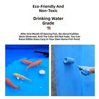 Peinture acrylique non toxique pour bassin à poissons, revêtement imperméable et anticorrosion à immersion longue durée, sans perte de matière, pour carrelage et ciment
