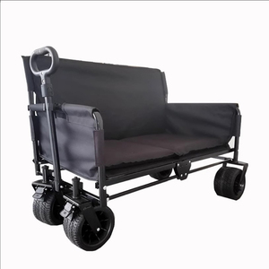 Chariot <span class=keywords><strong>utilitaire</strong></span> de grande capacité Chariot de camping pliant Chariot de camping Randonnée Transport Accessoires de camping Robuste et durable - Product Image 4