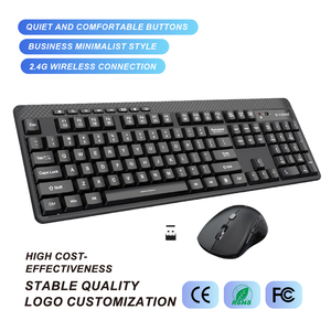 Combo de Teclado y Ratón Inalámbrico USB Resistente al Agua para Negocios, Hogar, Computadora Portátil, Juegos, Oficina, Productos en Stock - Product Image 1
