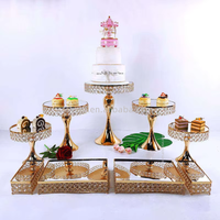 Table de présentation de gâteaux et desserts en métal moderne pour mariage, buffet, décorations de fête - Prix de gros
