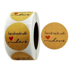 Pegatina Adhesiva de Papel Kraft Impermeable, Impresa Personalizada con 'Gracias', para Decoración de Velas, Manualidades y Marcos de Fotos - Product Image 2