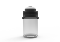 Flacon vide portable pour sérum et poudre lyophilisée avec logo personnalisé, stylo dermique à micro-aiguilles en silicone non invasif