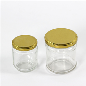 Vente en gros de pots en verre pour miel, confiture, épices et sucre, ronds, écologiques, hautement étanches, 500 g, avec couvercle en métal - Product Image 3
