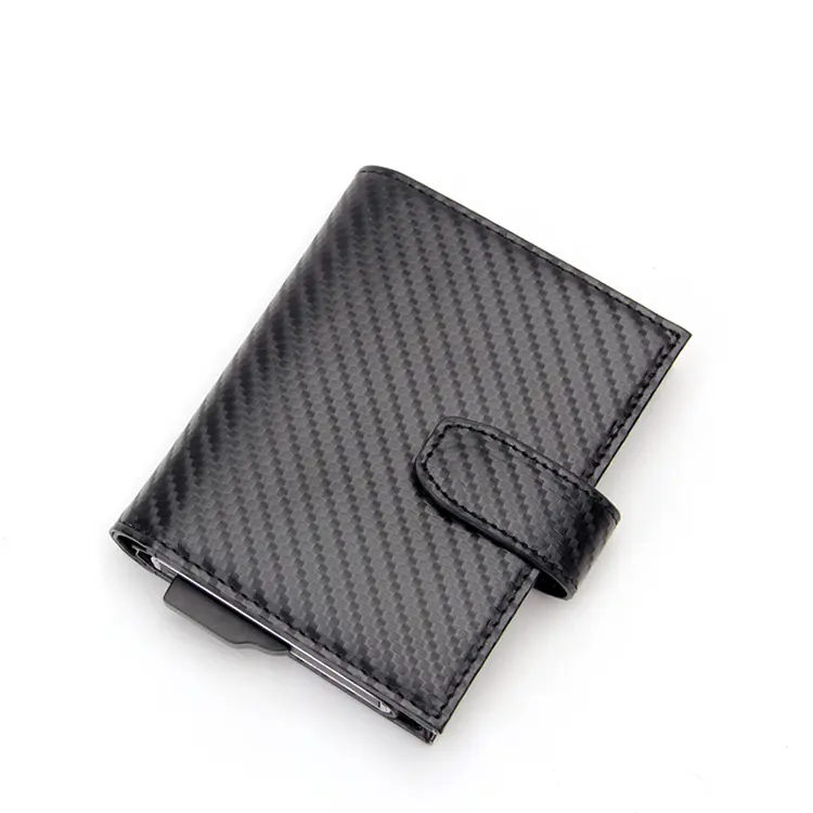 2023 सबसे अच्छा बेचने स्मार्ट बटुआ एल्यूमीनियम धातु डिजाइनर जेब Trifold पर्स क्रिप्टो आरएफआईडी अवरुद्ध कार्ड धारक चमड़े बटुआ