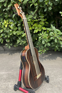 Aiersi อูคูเลเล่เบสไฟฟ้า4สายเครื่องดนตรีสายกีตาร์ไม้มะเกลือขนาดเล็กโลโก้ตามสั่ง - Product Image 3