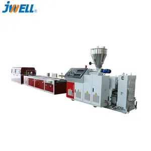 Jwell China manufacturer PVC wood-plastic quick assembling board plastic extruders production line