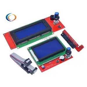 شاشة LCD 2004 ولوحة التحكم الذكية 12864 المتوافقة مع 1.4 Ramps 1.5 Ramps 1.6 لطابعة RepRap Mendel 3D