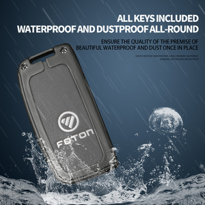 真皮合金汽车遥控钥匙箱盖保护外壳，适用于福田屯兰Auman TOANO SAUVANA 2 <span class=keywords><strong>3</strong></span>按钮钥匙扣配件 - Product Image 3