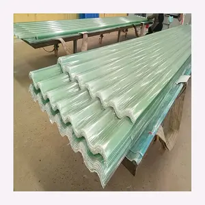 Materiale per coperture da costruzione tegola in fibra di vetro lastra per tetto in FRP