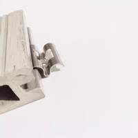 Système de fixation dissimulé en acier inoxydable résistant au sel pour terrasses en bois, bambou, plastique composite WPC pour l'extérieur