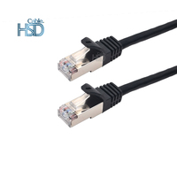Conector de PVC para uso en ordenador, cable de red interior, Conector de cobre, CCA, cat6A, UTP, FTP, 1,5-50M, cat 6a