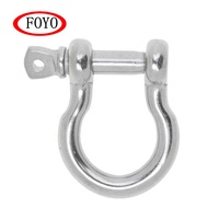 Manille d'extrémité de câble en acier inoxydable 304 poli miroir forgé pour bateaux, voiliers et kayaks, avec goupille captive, prix usine