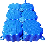 Plateforme flottante en HDPE durable Botai pour aquaculture, 500x500x400mm, ponton à piston, protection UV, étanche