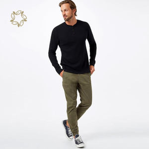 Maglia Henley Termica da <span class=keywords><strong>Uomo</strong></span> in Maglia Waffle Sostenibile <span class=keywords><strong>a</strong></span> Maniche Lunghe - Product Image 6