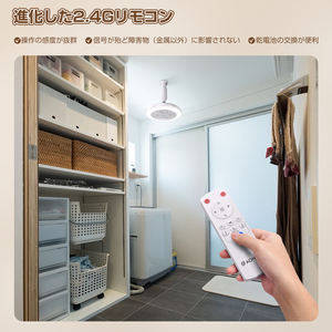 AKEEYO 1500lm <span class=keywords><strong>Ventiladores</strong></span> domésticos Luces LED Control remoto Fanlight Ventilador de techo con luz - Product Image 5