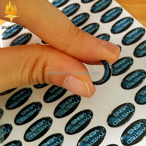 Pegatina de cúpula personalizada, logotipo de resina epoxi, pegatinas 3D, pegatina brillante de epoxi de cúpula blanda - Product Image 4