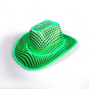 Sombrero LED Noen <span class=keywords><strong>2022</strong></span>, Sombrero de Vaquero con Luces LED Intermitentes y Lentejuelas para Mujeres y Hombres - Product Image 2