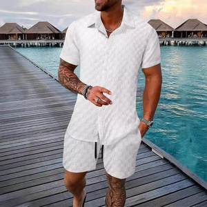 2024 <span class=keywords><strong>camisetas</strong></span> de manga corta informales de corte holgado para hombres, cubierta de playa de verano tejida transfronteriza para Europa y Estados Unidos para <span class=keywords><strong>Amazon</strong></span> - Product Image 2