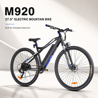 Vélo de montagne électrique en aluminium à 9 vitesses, moteur arrière sans balais 250W, batterie lithium 36V 13Ah, vitesse maximale 25 km/h, autonomie 60 km