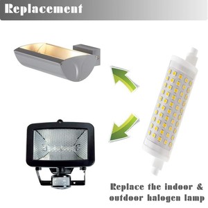 Ampoule <span class=keywords><strong>LED</strong></span> <span class=keywords><strong>R7s</strong></span> dimmable d'usine, 15W, <span class=keywords><strong>118</strong></span> <span class=keywords><strong>mm</strong></span>, diamètre 28 <span class=keywords><strong>mm</strong></span>, pour usage résidentiel, remplacement AC J118 150W, Ra>80, Pf>0.9, CE RoHS, livraison directe - Product Image 5