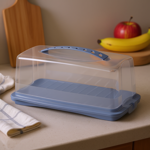 Cake Container With Lid And Handle For Storage <b>Baskets</b> - Product Image 3