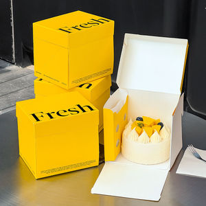Boîtes à gâteaux en carton ivoire biodégradables, élégantes, pliables, jetables, de <span class=keywords><strong>3</strong></span> pouces, pour la vente en gros aux fabricants - Product Image 3