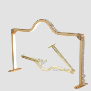 Grande <span class=keywords><strong>Lampe</strong></span> d'Ongles Pliable Carrée avec Strass pour Salon, Lumière LED 420 Pièces 48W, <span class=keywords><strong>Lampe</strong></span> de <span class=keywords><strong>Table</strong></span> Manucure Pliante avec Support Téléphone - Product Image 3
