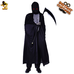 <span class=keywords><strong>Costume</strong></span> da Morte Segreta per Uomo, Travestimento Spaventoso per Feste di Halloween, Cosplay <span class=keywords><strong>Horror</strong></span> con Corda Nera - Product Image 2