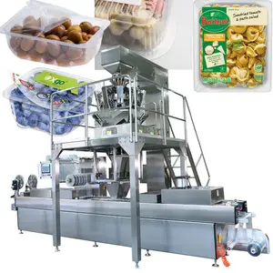 Ngày Thermoforming Máy Đóng Gói Trái Cây Khô Figs Tự Động Tray Sealer Hạt Điều Walnut Thermoforming Máy Đóng Gói Chân Không