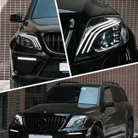 Ensemble de phares de voiture Mercedes-Benz GLK 13-15, GLK200/260/300, transformé en phare LED Maybach à trois yeux