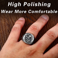 Bague Punk en Acier Inoxydable avec Piques de Poker et Crâne Massif, Style Rétro Gothique pour Hommes, Vente en Gros