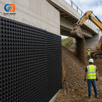 Planche de drainage en HDPE à hauteur personnalisable, résistante à la corrosion, pour usage extérieur (jardin, parc, école), fabriquée de manière écologique
