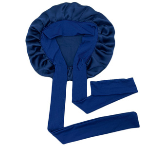 100% Silk Satin <b>Bonnet</b> for Women's Curly Hair-Double Layer Sleep Cap with Tie Band Daily Use - Product Image 6