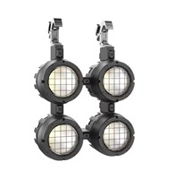Projecteur LED COB RGBALC 300W, IP65, résistant aux intempéries, boîtier en aluminium moulé, DMX, angle de faisceau réglable, écran tactile couleur LCD