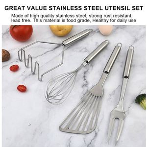 Juego de Utensilios de Cocina Resistentes al Calor, 12 Piezas, Accesorios de Cocina de Acero Inoxidable, Juego de Herramientas de Cocina - Product Image 2
