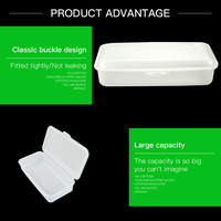 Boîte à salade en plastique, conteneur de stockage alimentaire portable, boîte à lunch givrée sans BPA, conteneur à collation réutilisable, boîte alimentaire pour pique-niques et camping